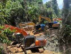 Penggerebekan Tambang Ilegal di Madina